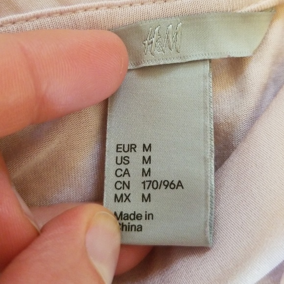 H&M Pale Pink Cotton Shirt with Floral Detail - Picture 2 of 4